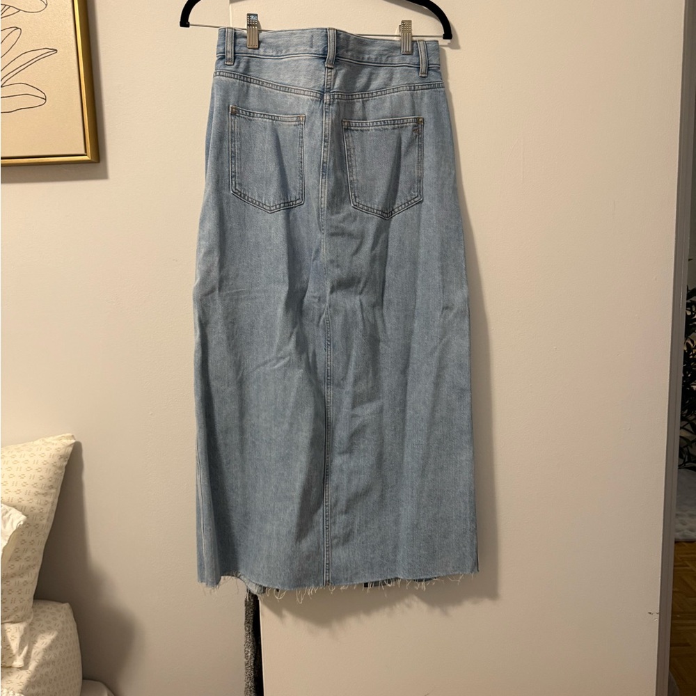 Madewell Blue Maxi Skirt - Picture 2 of 3